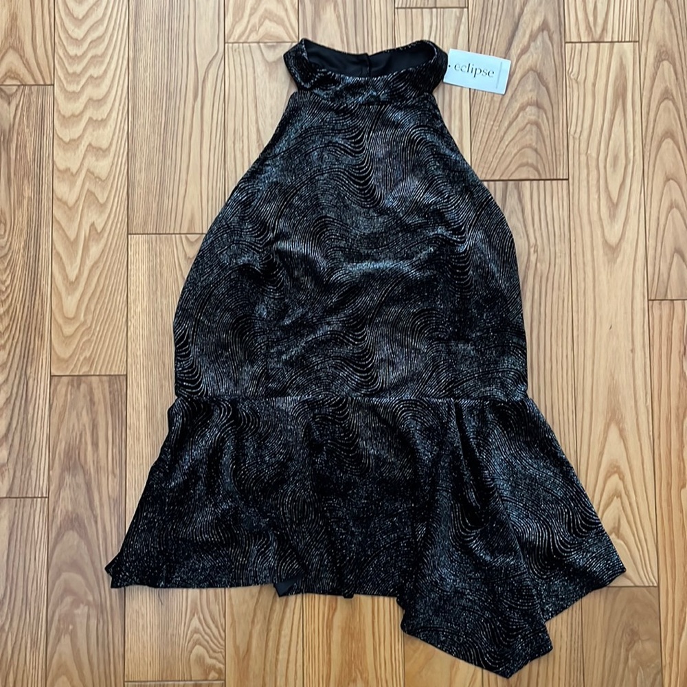 NWT - Eclipse Asymmetric Halter Top